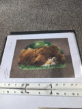 Chocolate Labrador rug