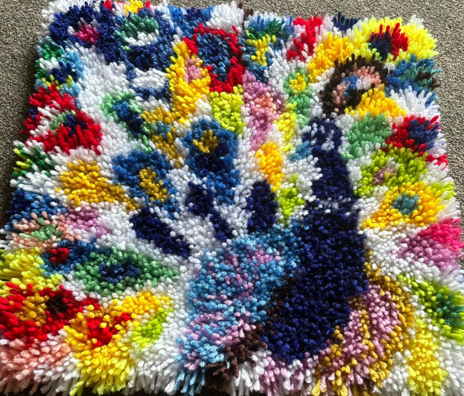 Peacock cushion