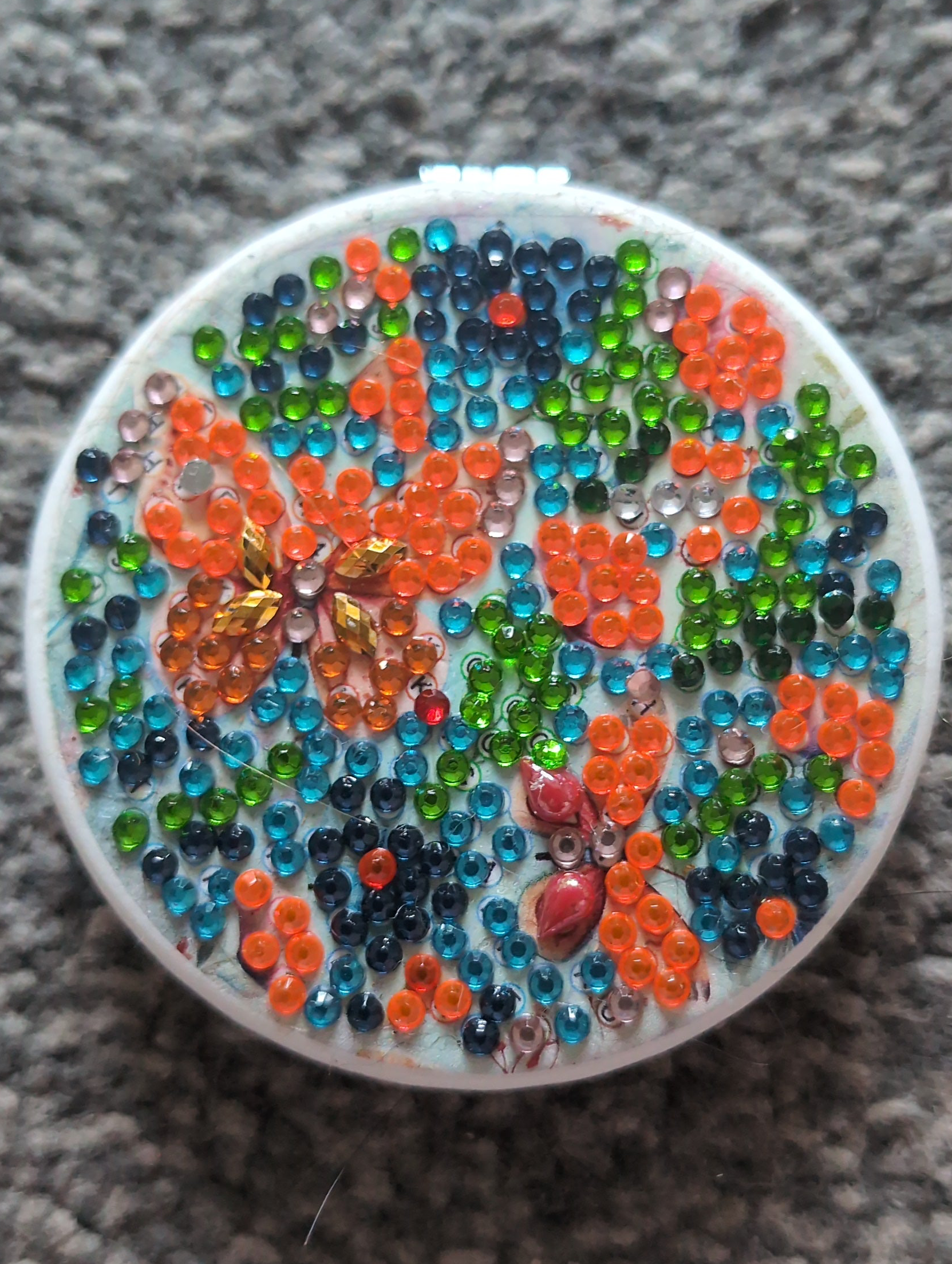Butterfly pocket mirror
